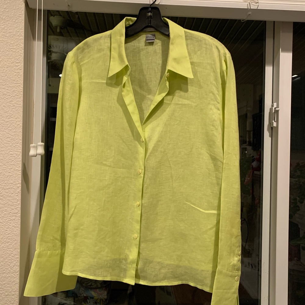 Lime green blouse size Xl